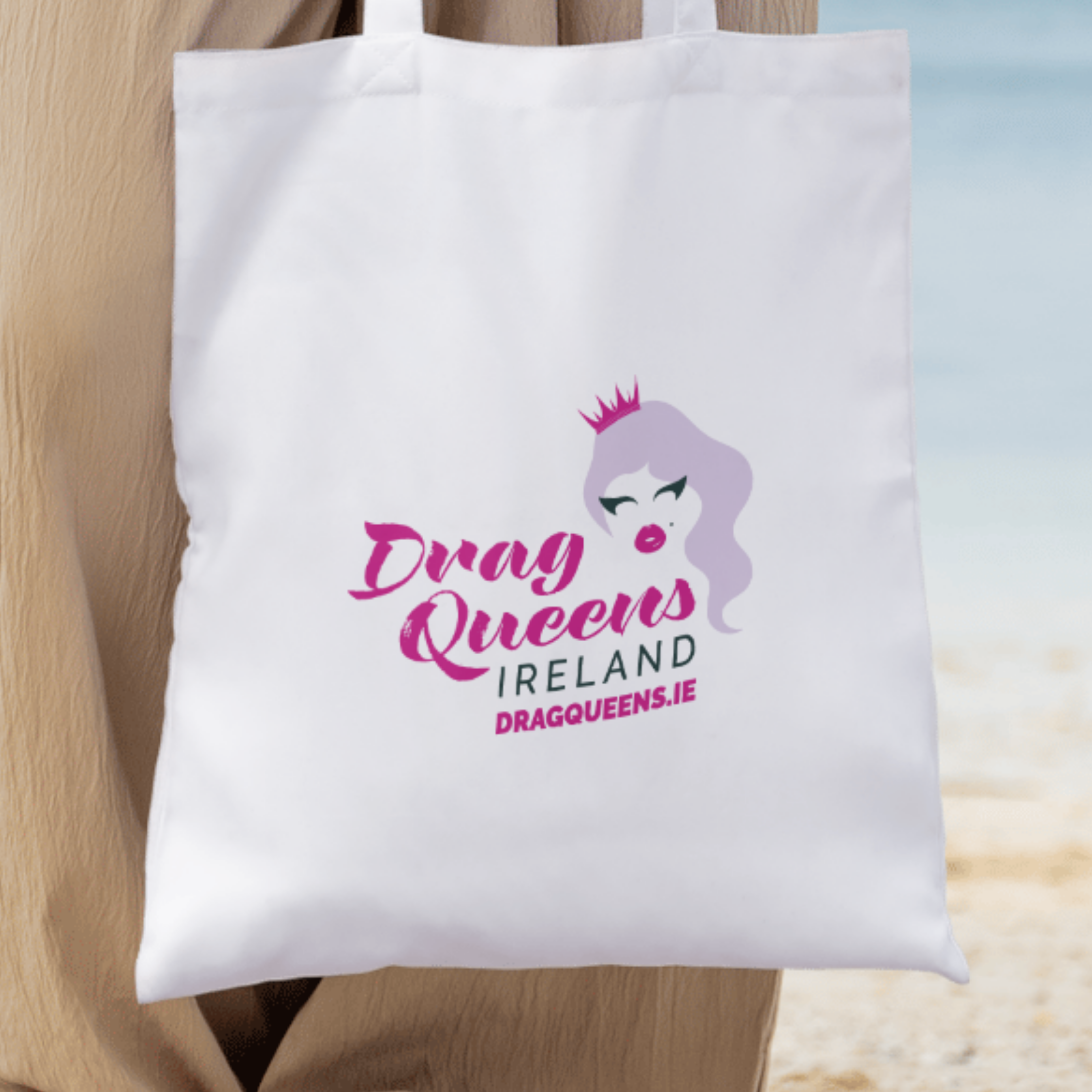Drag Queens Ireland White Cotton Tote Bag – Official Pride & Drag Merchandise